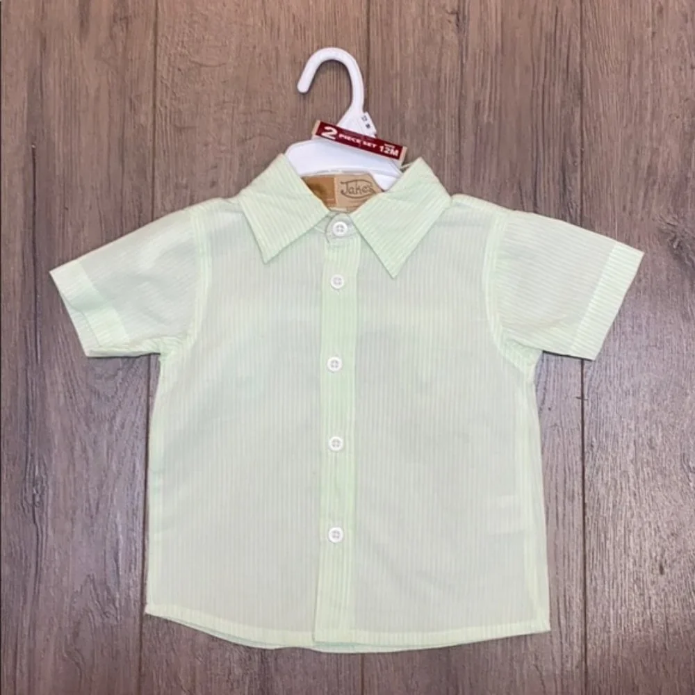 Jake's Vintage Boy's Matching Shirt/Pant Set (12M)